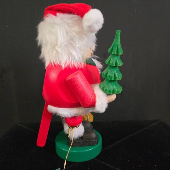 Richard Glasser Nutcracker Santa with Tree & Presents Handmade Germany Wooden - Picture 5 of 8